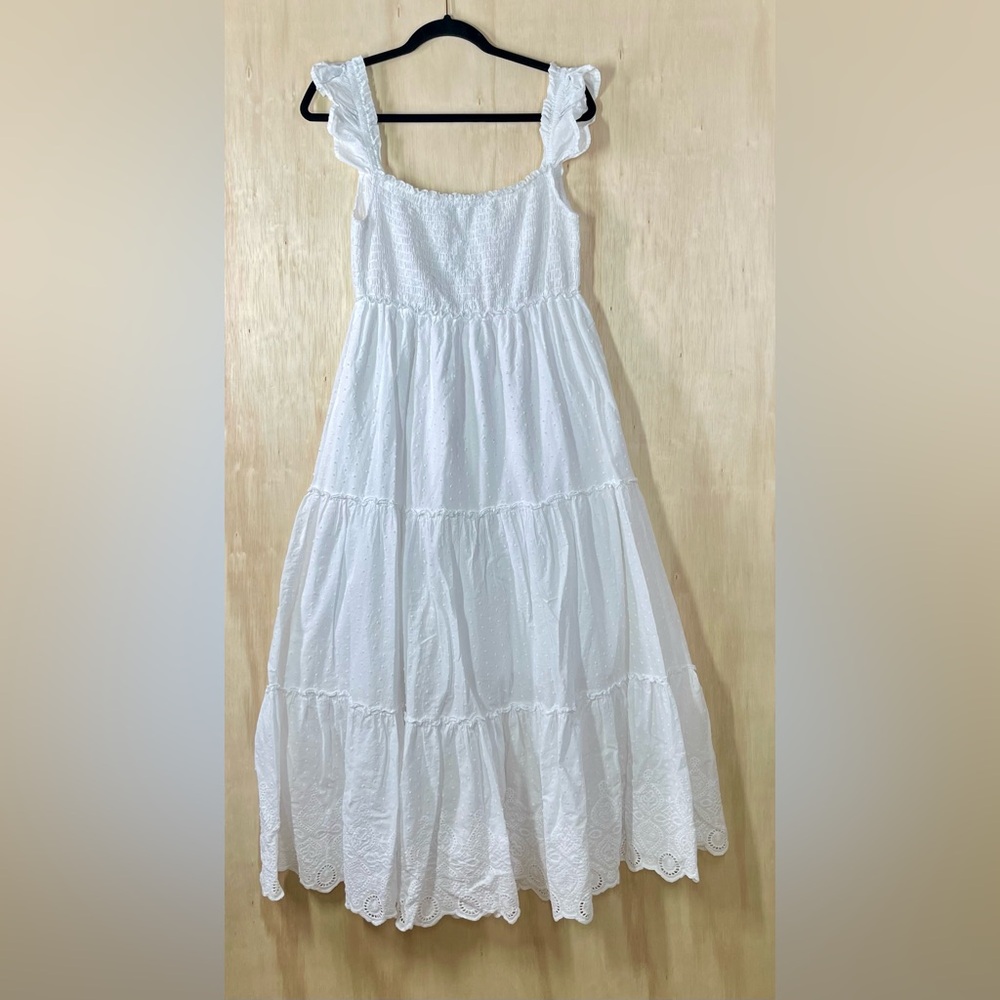Pietro Brunelli Maternity CHLOÉ Long White Maternity Dress in Cotton Size L - Picture 10 of 14